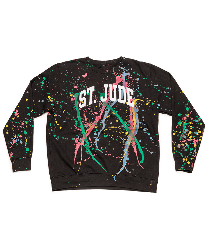 Primary image St. Jude Collegiate Splatter Sweatshirt